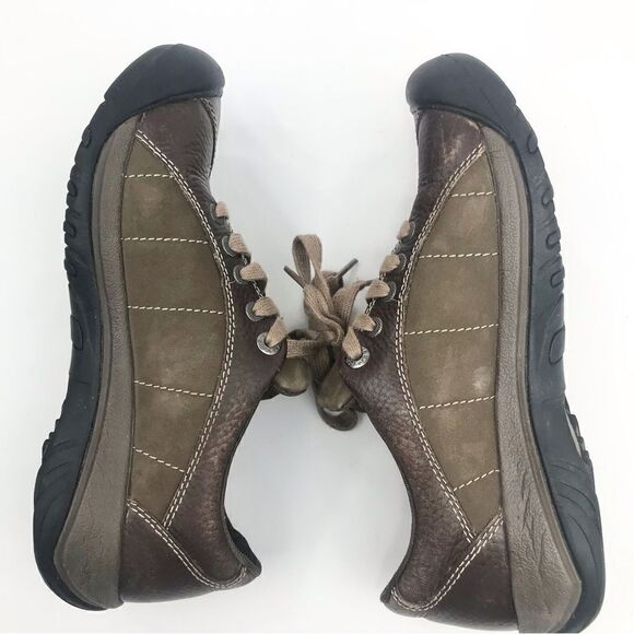 Keen PRESIDIO Cascade / Shiitake Leather Performance Activewear Shoes - Picture 6 of 12